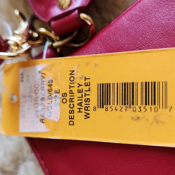 NWT Tory Burch Raspberry Hailey Wristlet Wallet 💖 - Picture 16 of 16